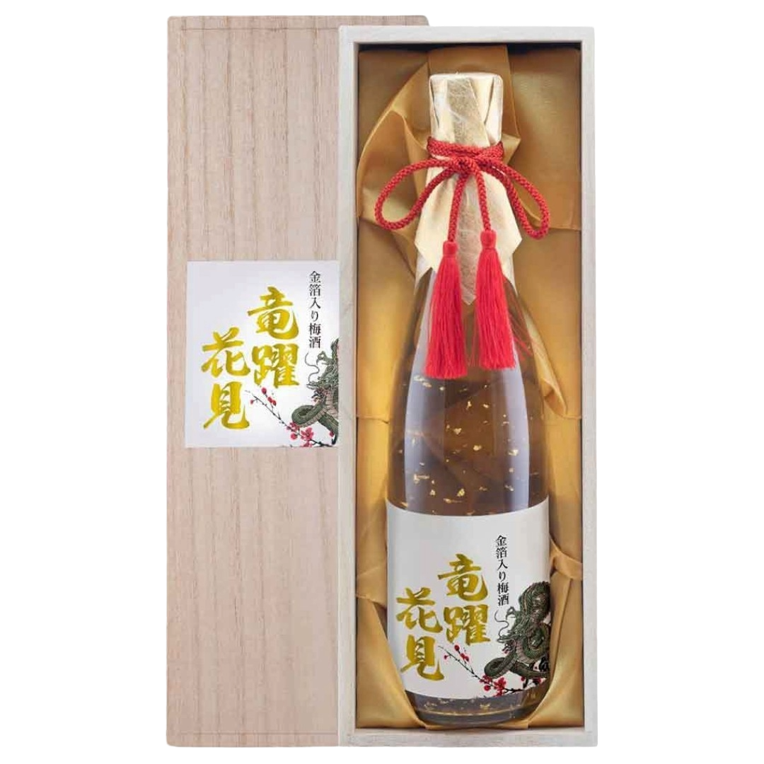 《麻原》竜躍花見金箔梅酒(木盒版) 《麻原》竜躍花見金箔梅酒(木盒版)